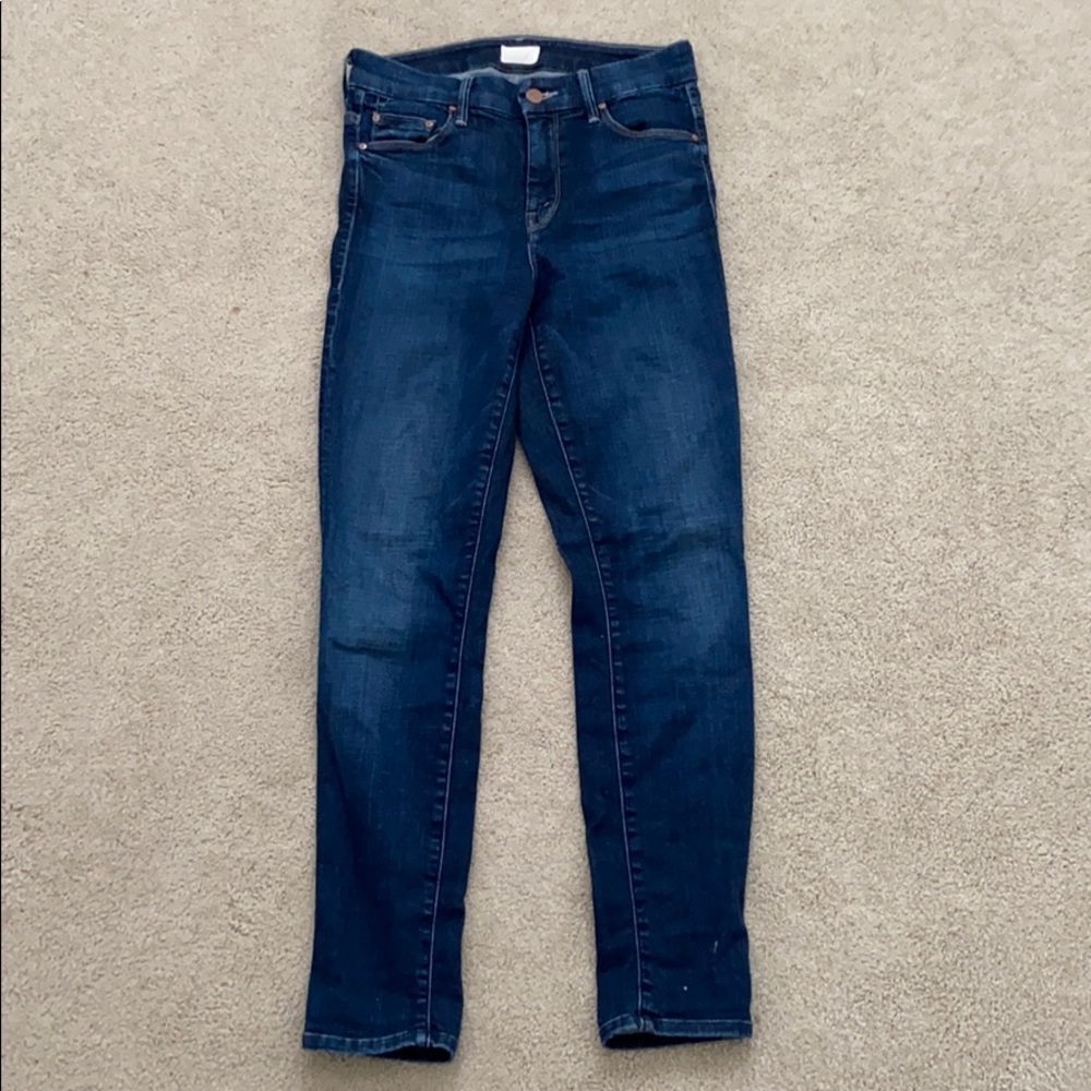 MOTHER High Waisted Looker Ankle in Slow Ride, 25
